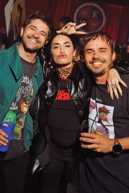 Felipe Colombo, Lali Espósito y el cumpleañero.