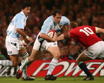Felipe Contepomi fue el capitán en el empate de 2005 en Gales y ahora es el entrenador de los Pumas.