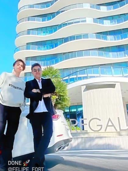 Felipe Fort junto a Gabriel Rydz: "Hecho", escribieron, sin espeficiar si compraron la propiedad o invirtieron en ella