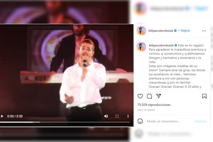 Felipe le hizo un regalo a sus fans (Foto Instagram @felipecolombook)