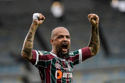 Felipe Melo, uno de las figuras, y a la vez de los más experimentados del plantel de Fluminense