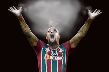 Felipe Melo, uno de los símbolos de Fluminense, y el "po de arroz"