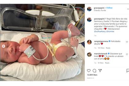 Félix, el hijo de Sofía Sarkany