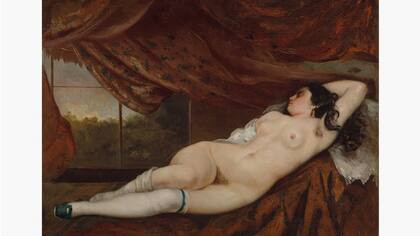 Femme nue couchée, de Gustave Courbet