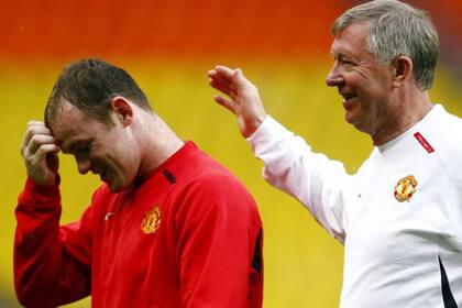 Ferguson y Rooney, en Manchester United