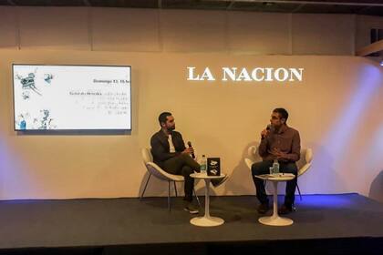 El actor y, ahora, también autor, Gonzalo Heredia en diálogo con el periodista Daniel Gigena