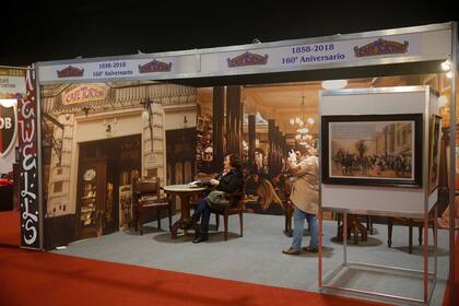 Una recreación del Café Tortoni