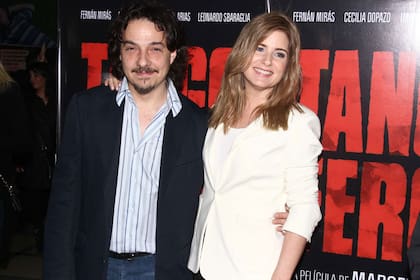Fernán Mirás y Cecilia Dopazo, los protagonistas de Tango Feroz: él interpretaba a Tanguito y ella a su novia, Mariana