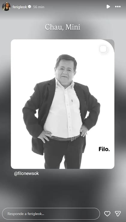 Fernanda Iglesias decidió homenajearlo de una forma más acotada