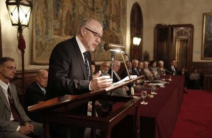 Fernández Díaz, ayer, en el Palacio Errázuriz