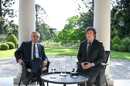 Fernández y Milei, en Olivos