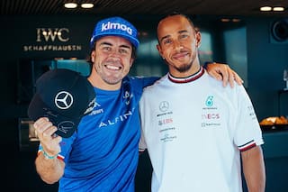 Cracks después de los 40 en la Fórmula 1: Hamilton y Alonso van en 2025 por lo que Fangio logró 20 veces