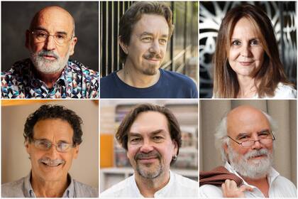 Fernando Aramburu, Pedro Mairal, María Dueñas, Fabio Morábito, Yuri Andrujovich y Juan Sasturain