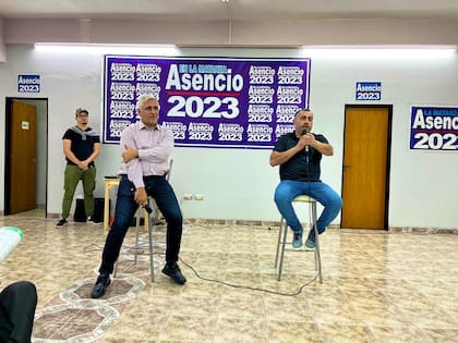 Fernando Asencio, durante la apertura de un local en La Matanza