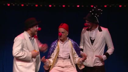 Fernando Avalle, Carlos March y Rodrigo Cecere, en Vivitos y coleando 2, en su última versión