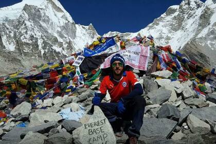 Fernando Candia, en uno de sus viaje por el mundo
