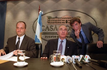 FERNANDO DE LA RUA , Hernán Lombardi y Lopérfido