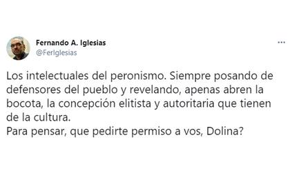 Fernando Iglesias criticó a Alejandro Dolina por sus declaraciones sobre la educación presencial