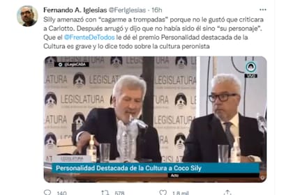 Fernando Iglesias recordó las amenazas que recibió de Sily