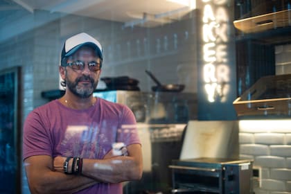 Fernando Pandolfi, el exVélez y Boca en Mecha Restaurant, restaurante del que es socio