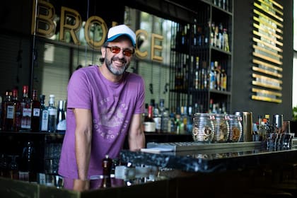 Pandolfi en Mecha Restaurant, antes fue propietario de Limbo, un bar en la Plaza Armenia.