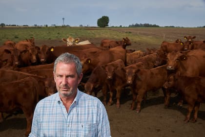Fernando Rossi. Se vio obligado a vender 10 vacas por la falta de pasto y podría hacer lo mismo con más animales