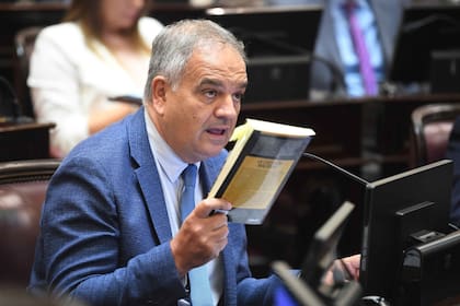 Fernando Salino, del Justicialismo Federal, leyó citas textuales del libro de Fernando Iglesias sobre Malvinas