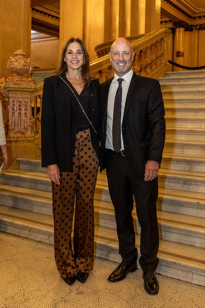 Fernando Storchi, CEO de Megatlon, y su esposa, Valeria Raggi