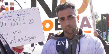 Fernando Yapur, trabajador del INTI