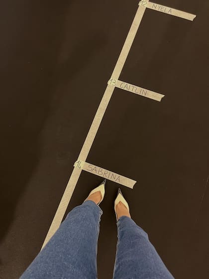 "Ferragamo, para despedirme de Milán", posteó la modelo Sabrina Ioffreda desde el backstage del desfile