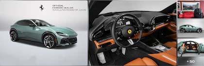 Ferrari Purosangue con paquete de personalización al cliente (preowned.ferrari.com)