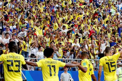 Festejo de Gol de Colombia