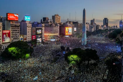 Festejos en el Obelisco