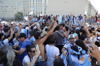 Festejos en el Obelisco