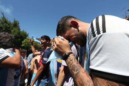 Festejos en la casa de Maradona