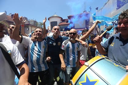 Festejos en la casa de Maradona