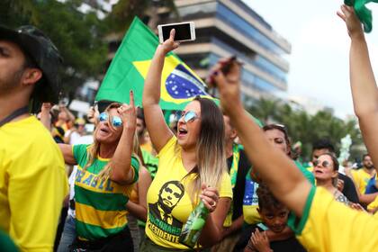 Festejos por el triunfo de Jair Bolsonaro en Brasil