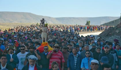 Fiesta de San Sebastián en Las Ovejas, Neuquén, en honor del mártir