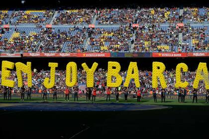 Fiesta poco habitual en el Camp Nou