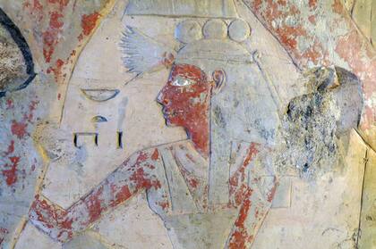 Figura dentro de la tumba que perteneció a Amenemhat.