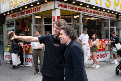 Una selfie en Nueva York: Gustavo Dudamel ya disfruta de la ciudad