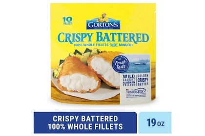 Filetes de pescado rebozados de la marca Gorton (Walmart)