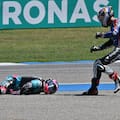 El escalofriante accidente de David Alonso en el arranque del Mundial de Moto2 en Tailandia