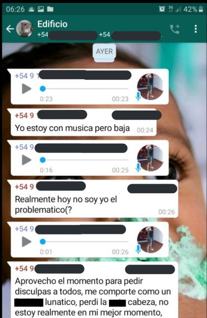 Finalmente, el joven pidió disculpas y el consorcio aceptó no iniciar acciones legales