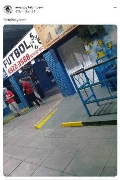 Finalmente, el usuario SantiSam00 llegó a jugar el partido de fútbol