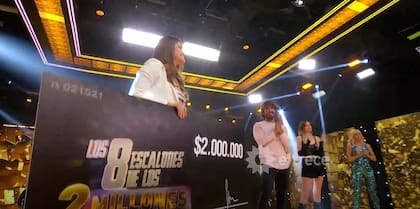 Finalmente, fue Gabriela quien ganó la final de Los 8 escalones del millón