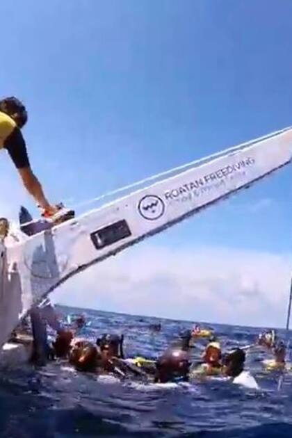 Finalmente, Miguel Lozano pudo emerger a la superficie y su accidente no le generó ninguna secuela