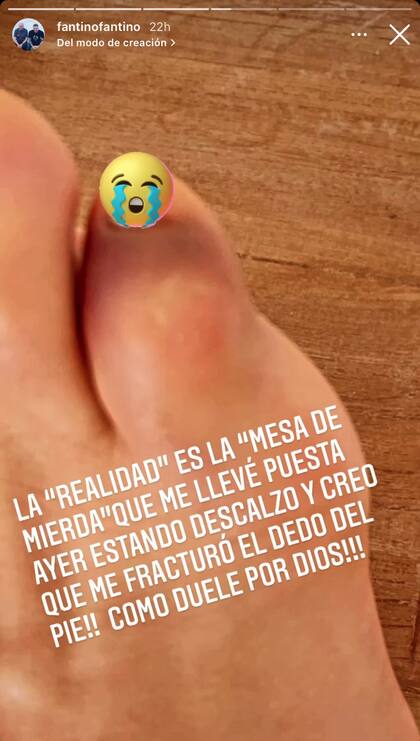 Finalmente, reveló por qué estaba tan enojado con "la realidad"