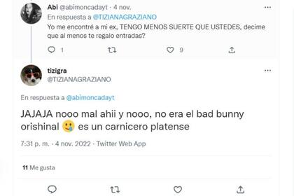 Finalmente, Tiziana admitió que el "Bad Bunny" del 202 no era el verdadero artista caribeño
