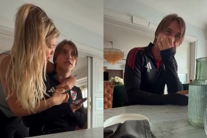 Finalmente, Valentino descubrió que era una broma y felicitó a su madre por su actuación (Foto: Captura de video)